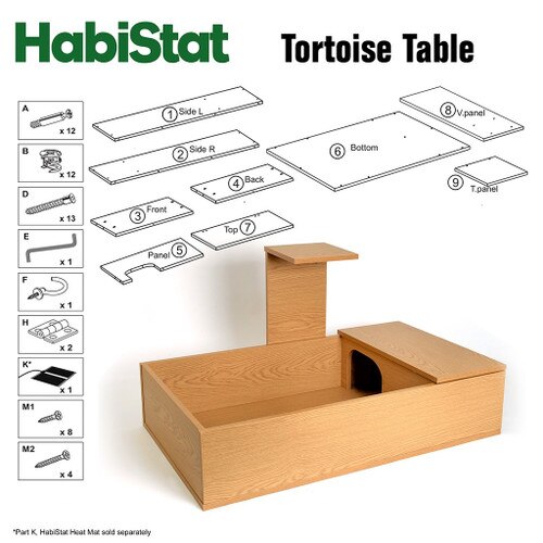 Oak Tortoise Table Instructions